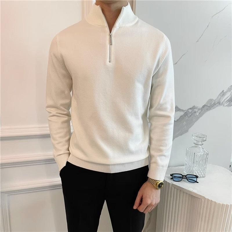 Atlas™ Anseong Fine Quarter-Zip Sweater