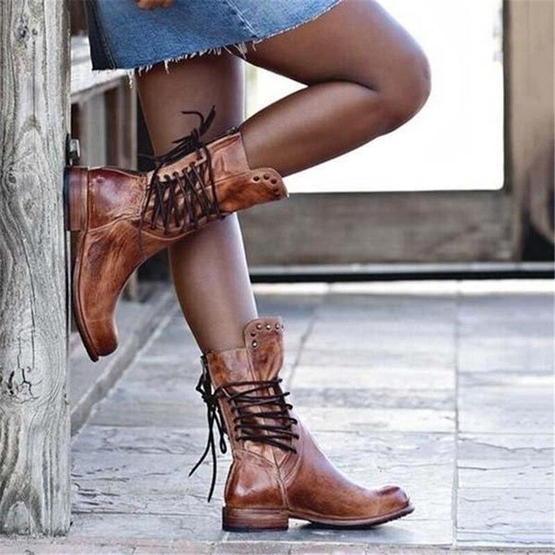 Maura | Lace-Up Leather Boots