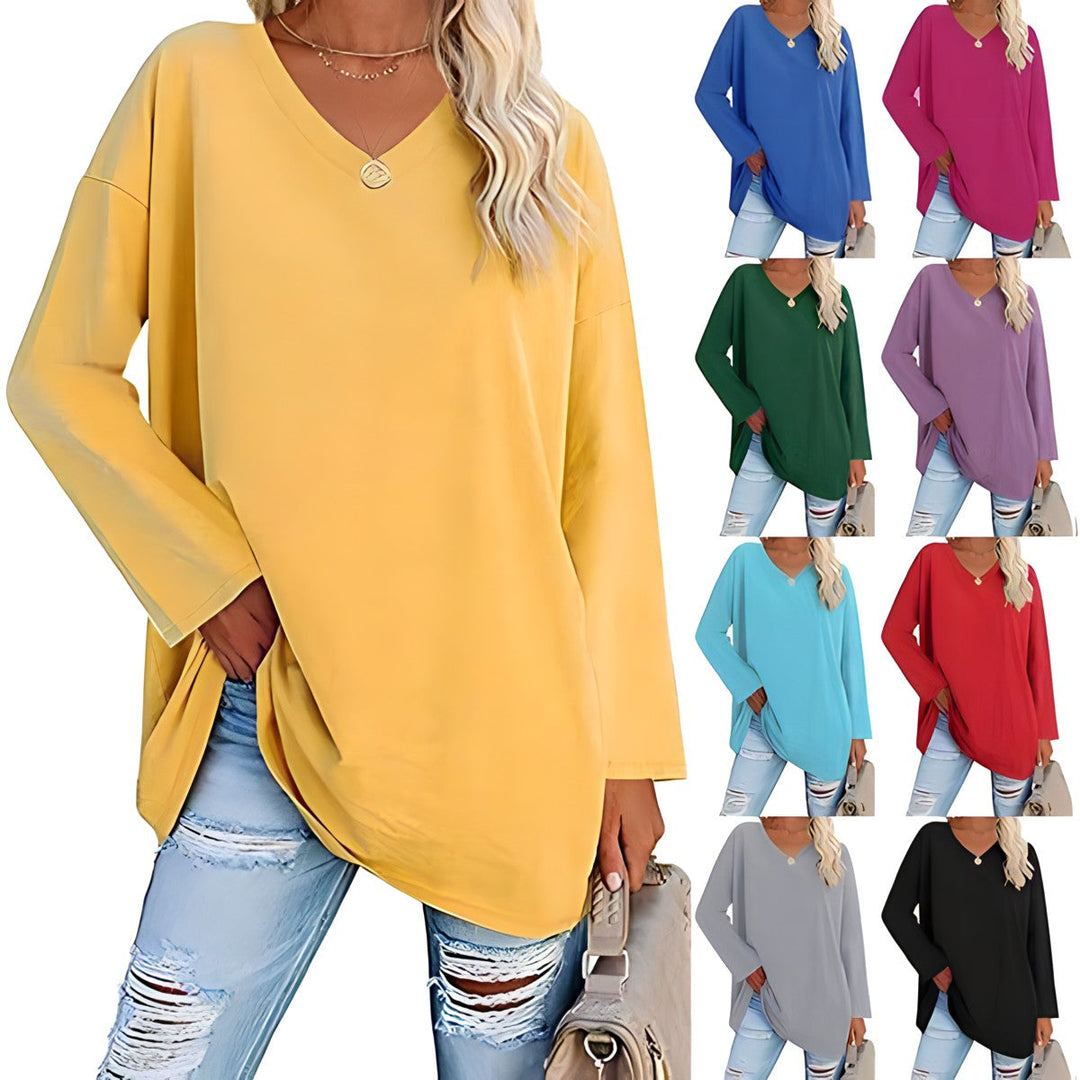 Wendy™ Sweater – Long Sleeves &amp; V-Neck – Designed for a Flattering Fit