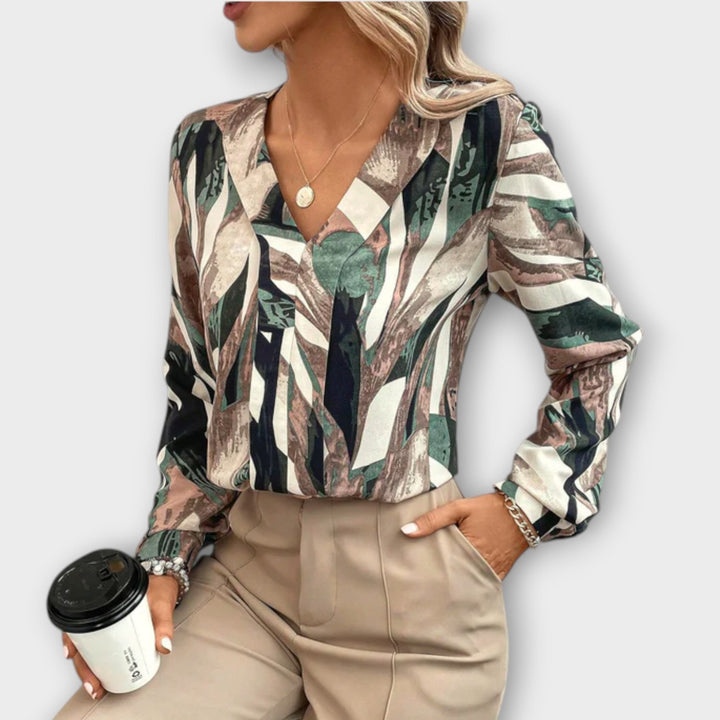 Ivana™ Chic Blouse with All-Over Print