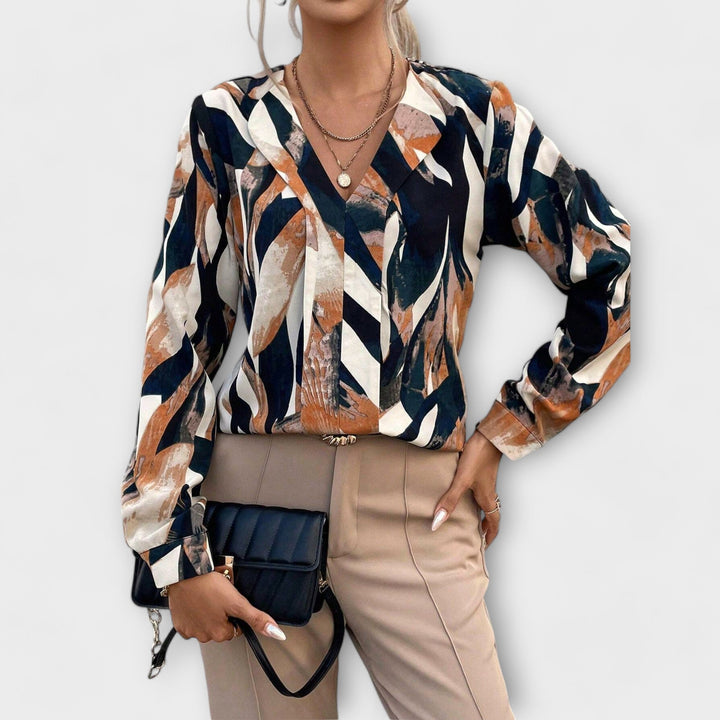 Ivana™ Chic Blouse with All-Over Print