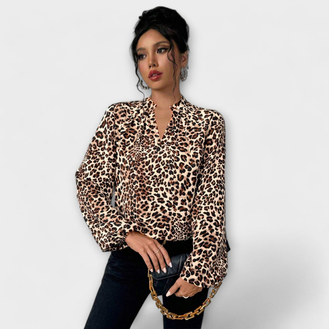 Lena™ Leopard Printed Blouse