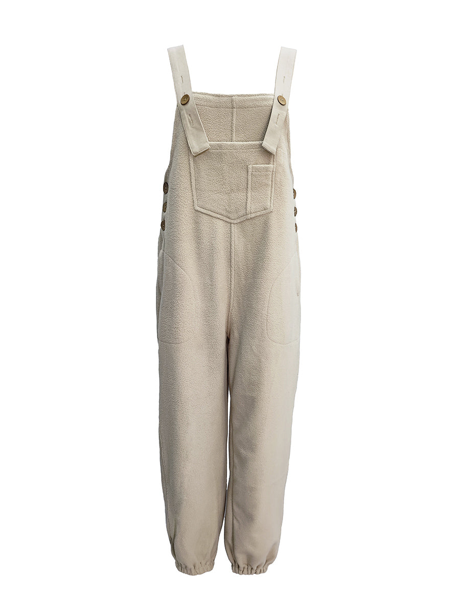 WarmNest Fleece Overalls