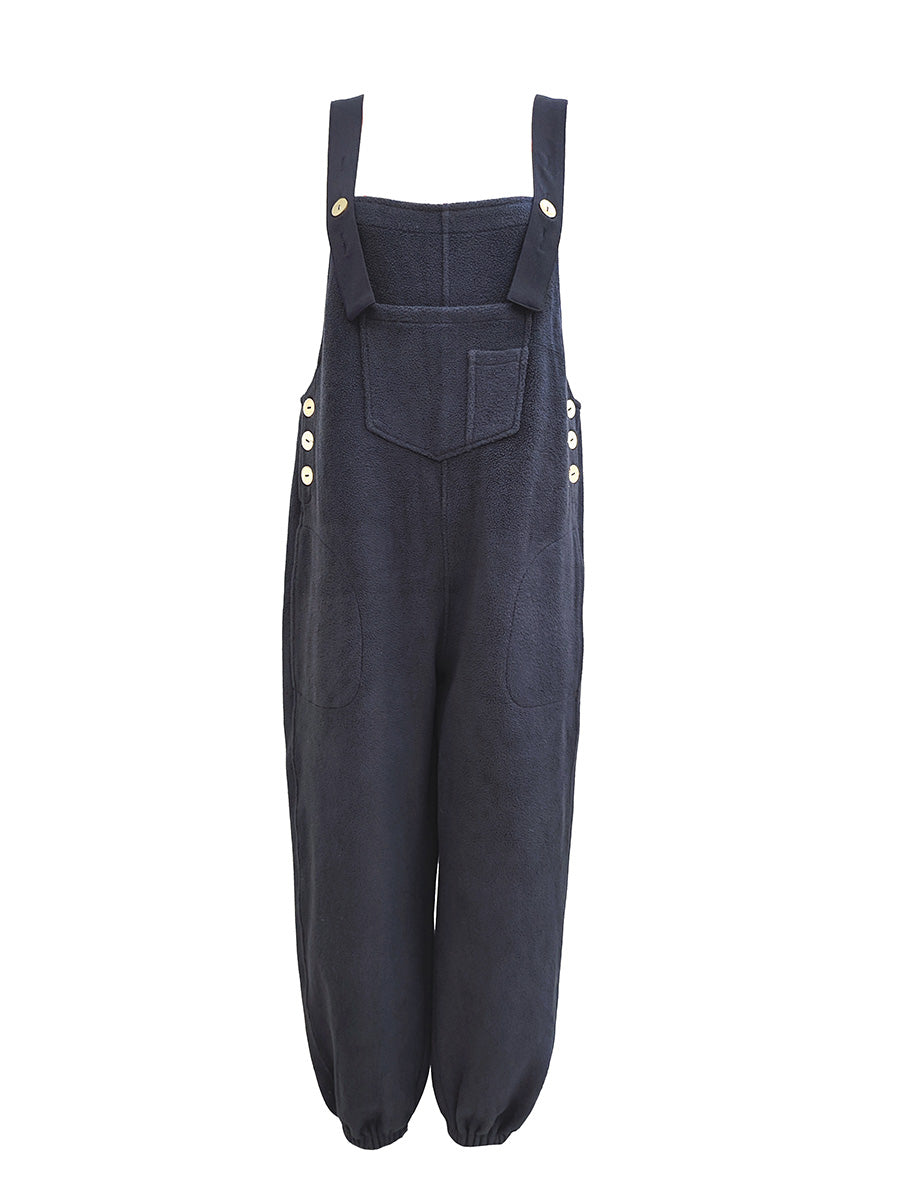 WarmNest Fleece Overalls