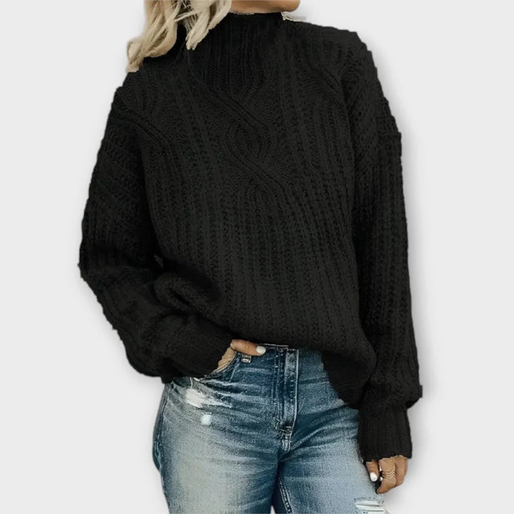 Samara | Contemporary High-Neck Sweater