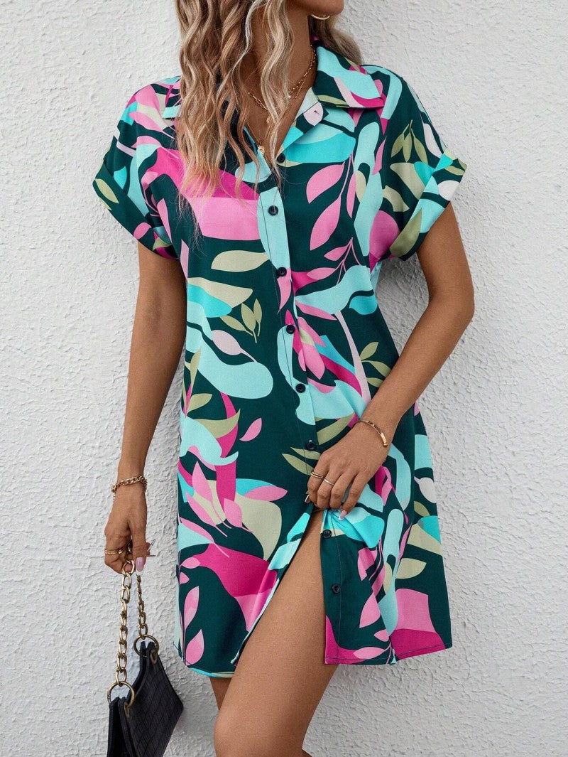 Tiana™ - Printed Button Down Dress