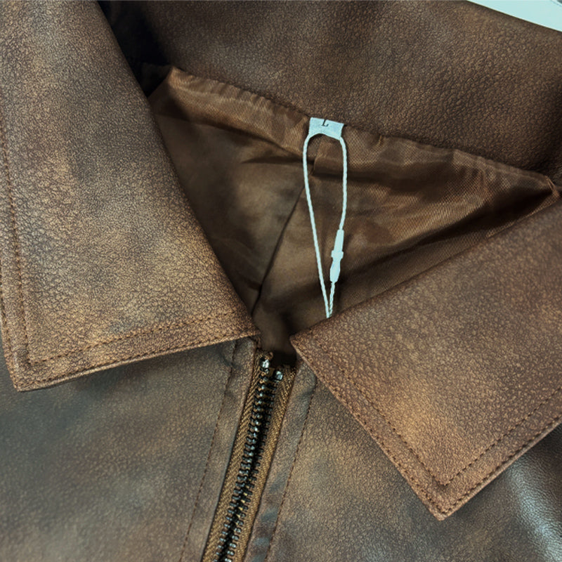 Atlas™ Men’s Zipper Leather Jacket