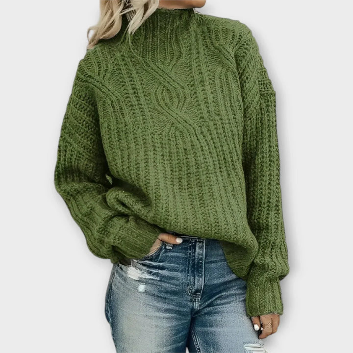 Samara | Contemporary High-Neck Sweater