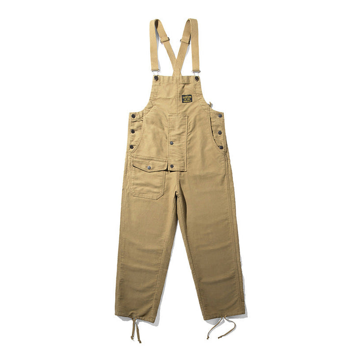 Unisex Moleskin Overalls with Cinch Cord