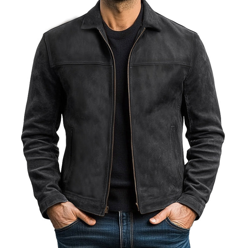 Atlas™ Men’s Zipper Leather Jacket