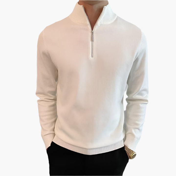 Atlas™ Anseong Fine Quarter-Zip Sweater