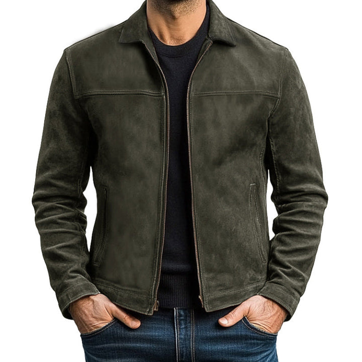 Atlas™ Men’s Zipper Leather Jacket