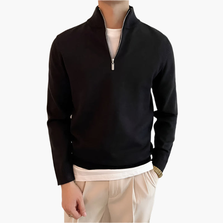 Atlas™ Anseong Fine Quarter-Zip Sweater