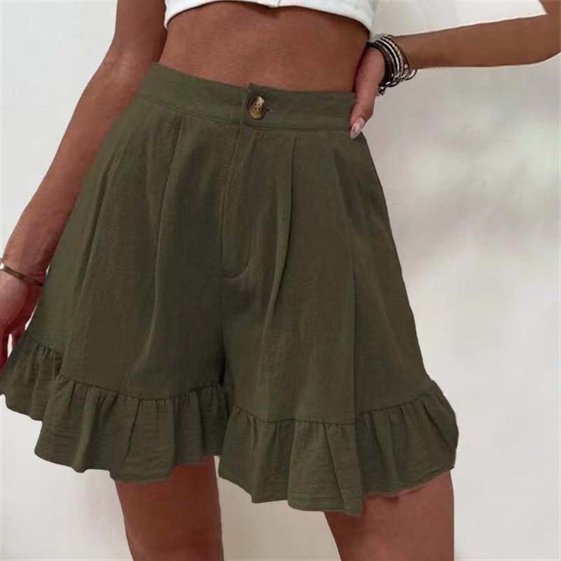 Kissha™ - Flowy Ruffle Hem Shorts