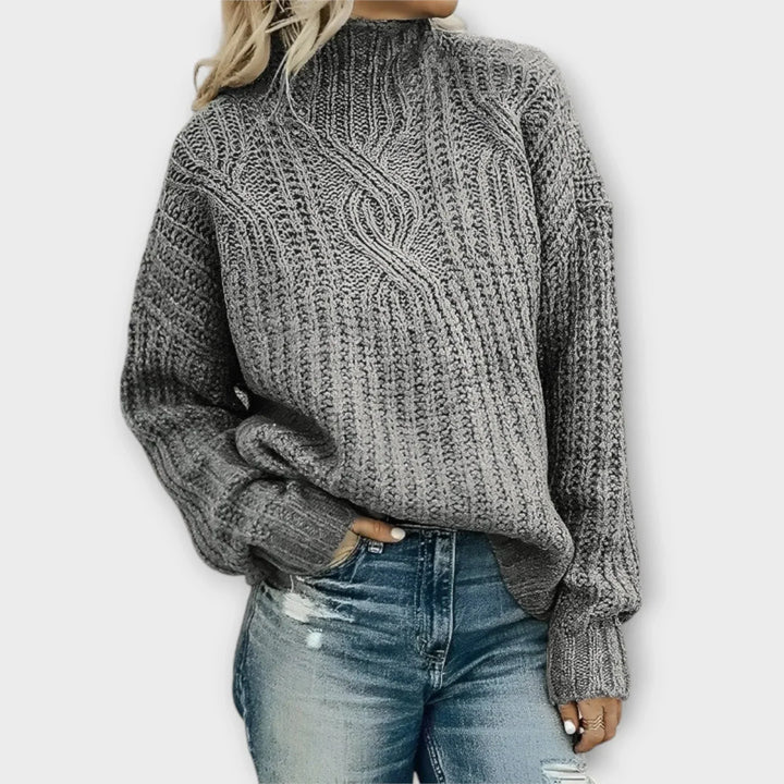 Samara | Contemporary High-Neck Sweater