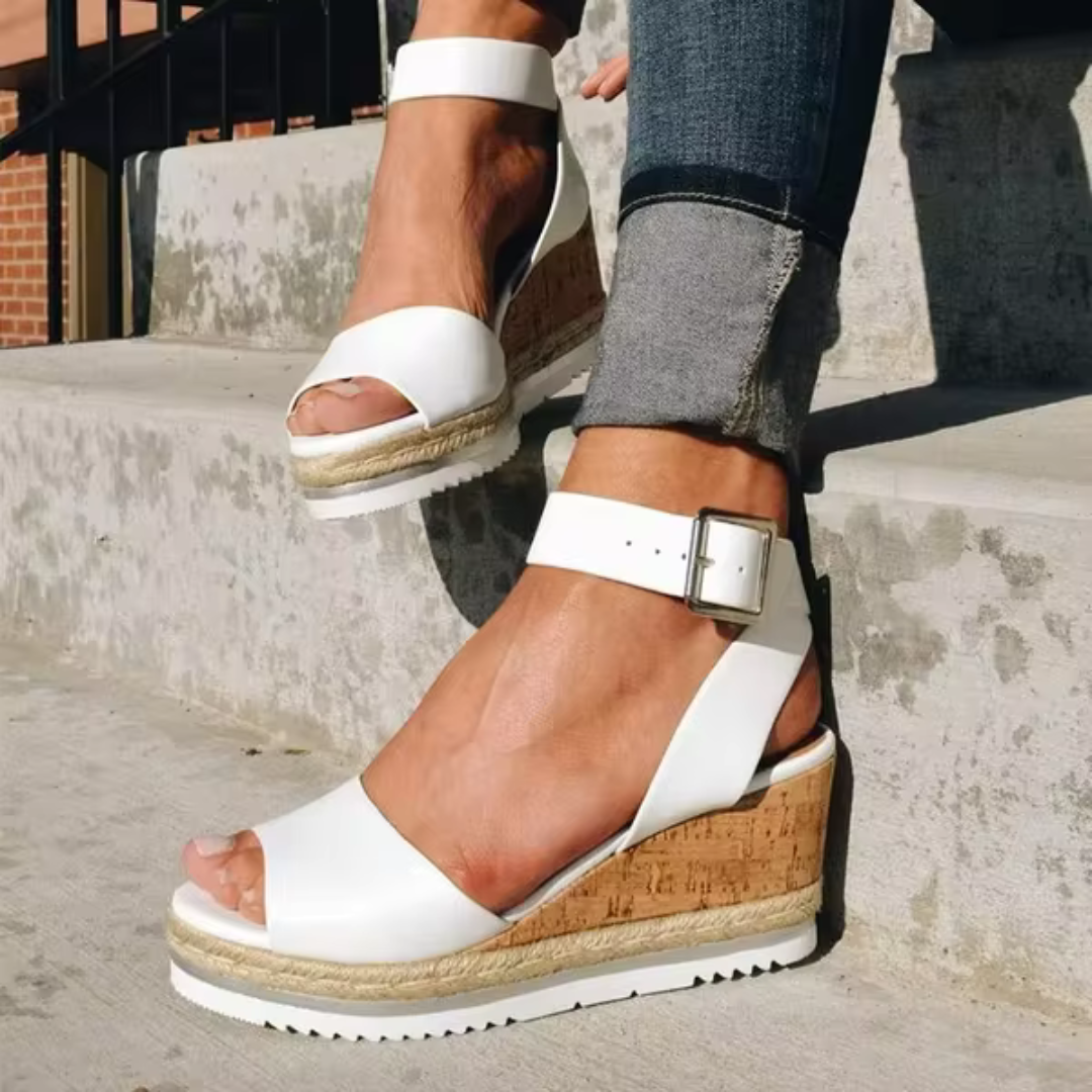 Cassandra - Stylish Wedge Sandals