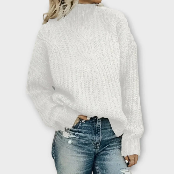 Samara | Contemporary High-Neck Sweater