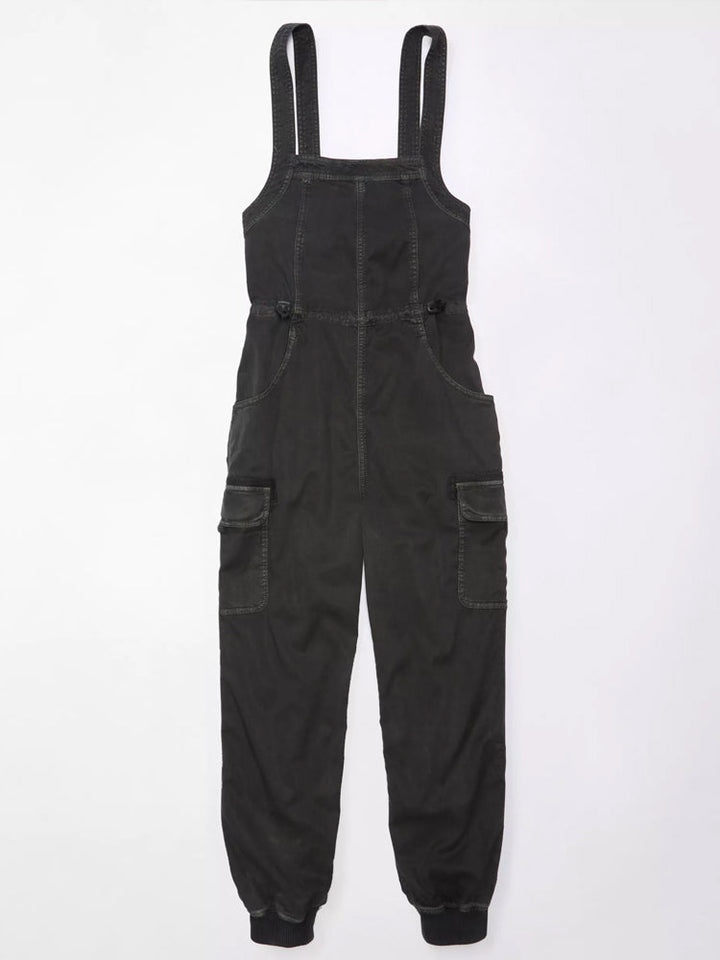 Women's Drape Baggy Cargo Overalls