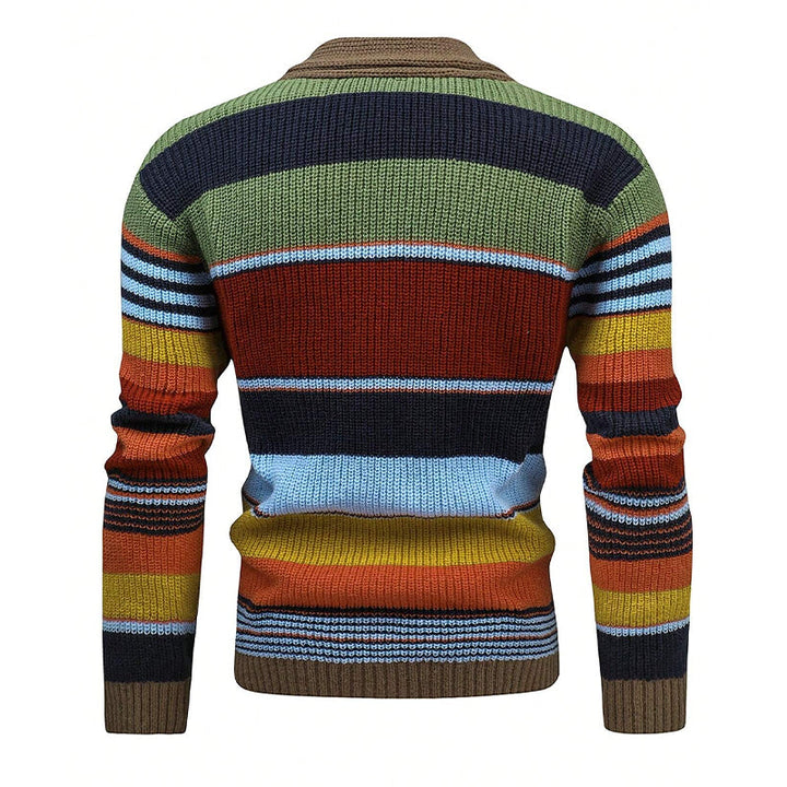 Atlas™ Men’s Colorblock Lapel Sweater Jacket