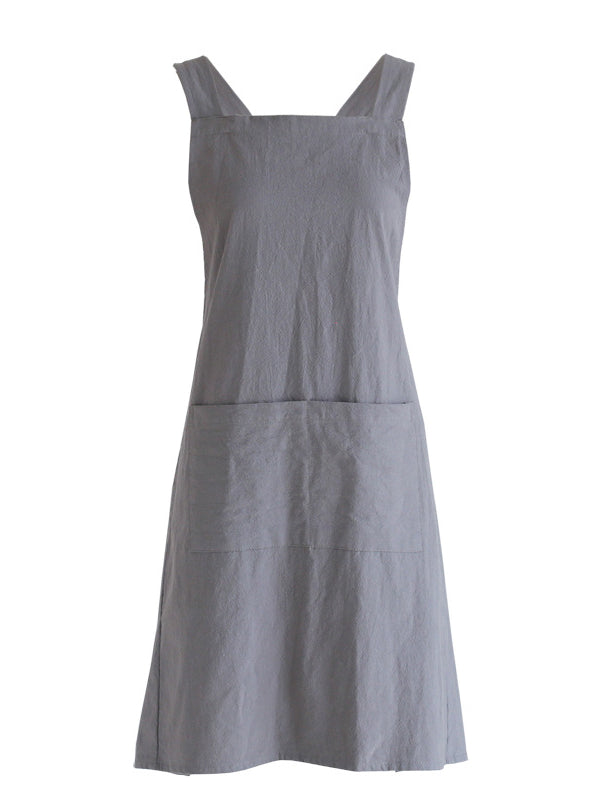 Women's Cross Back Cotton Apron