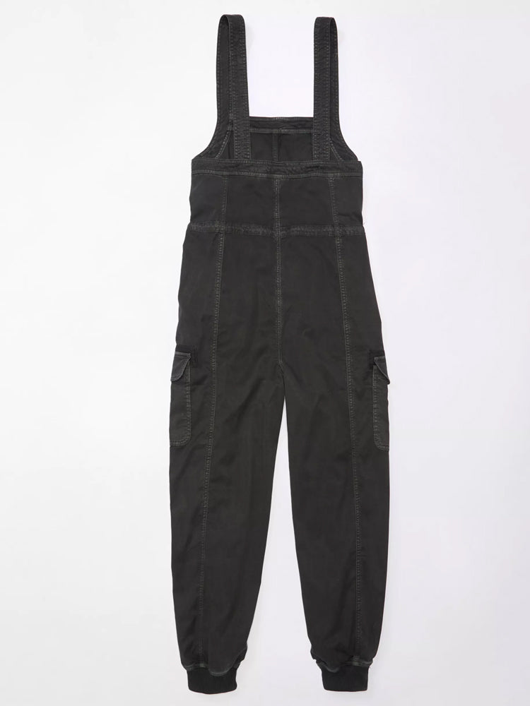 Women's Drape Baggy Cargo Overalls