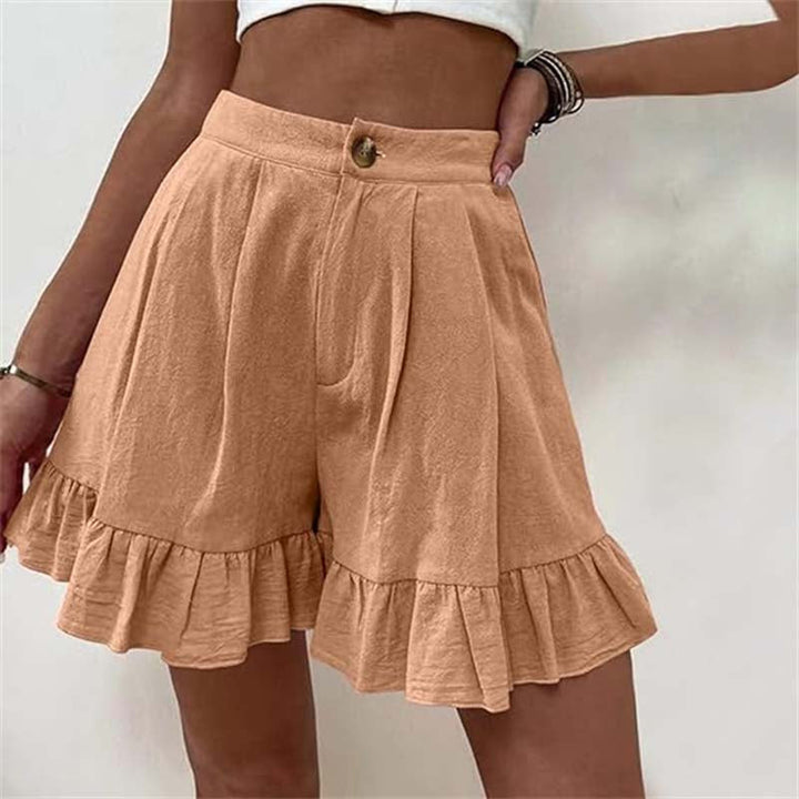 Kissha™ - Flowy Ruffle Hem Shorts