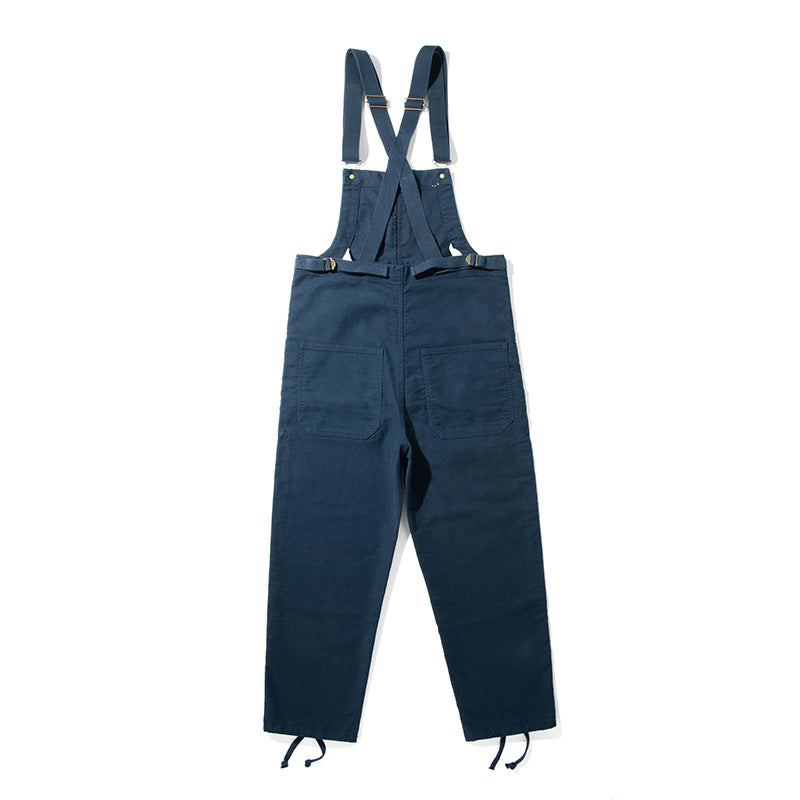 Unisex Moleskin Overalls with Cinch Cord