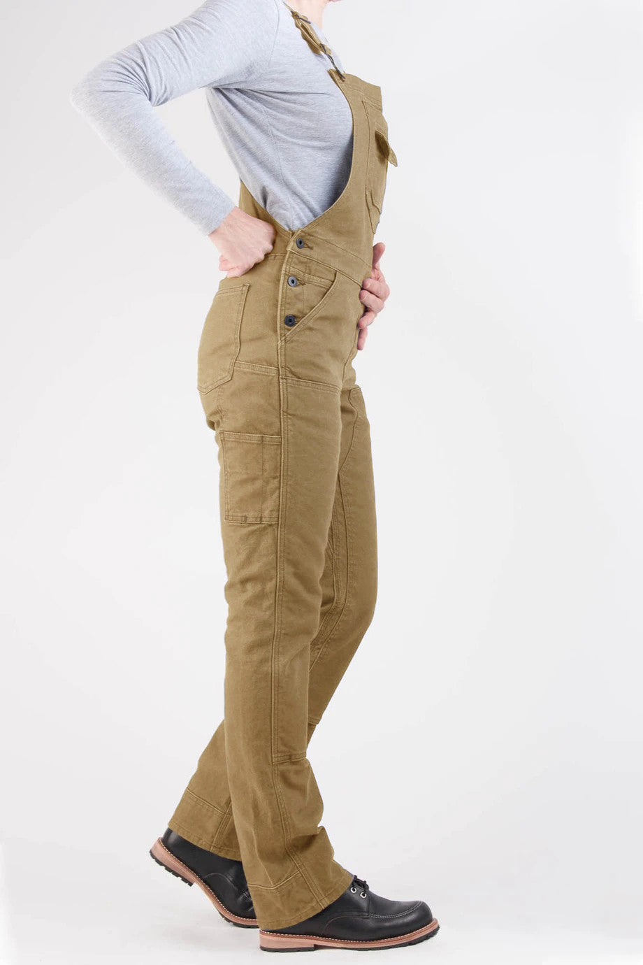 Women's Stretch Canvas Work Bib Overalls