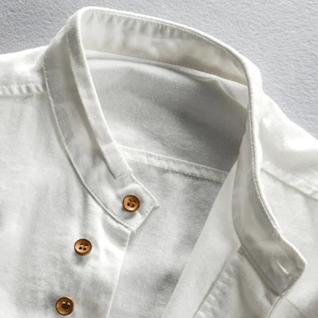 Atlas™ Men’s Premium Cotton-Linen Shirt