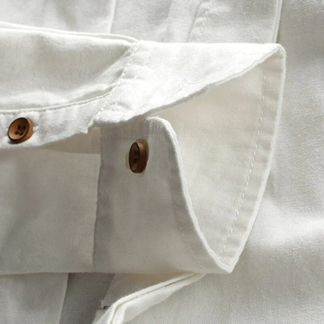 Atlas™ Men’s Premium Cotton-Linen Shirt