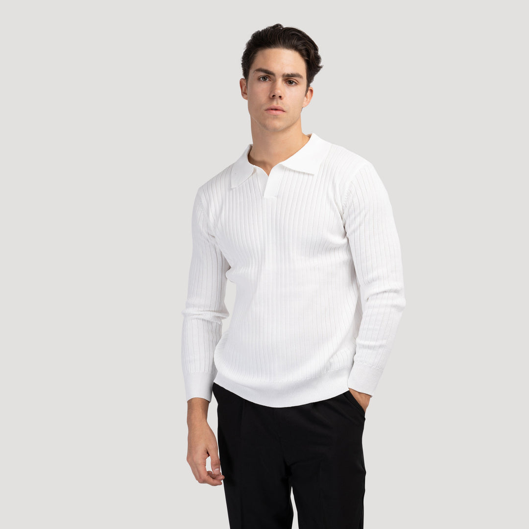 Atlas™ Suwon Long Sleeve V-Neck Polo