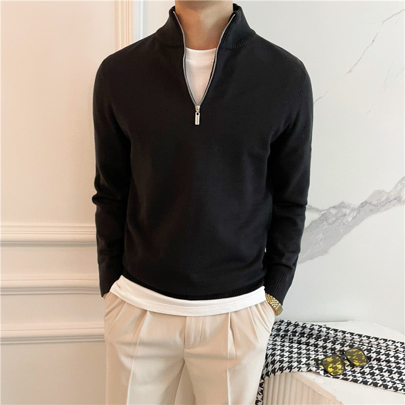 Atlas™ Anseong Fine Quarter-Zip Sweater