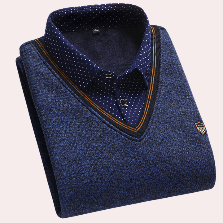 Atlas™ Norbert Sweater with Shirt Collar