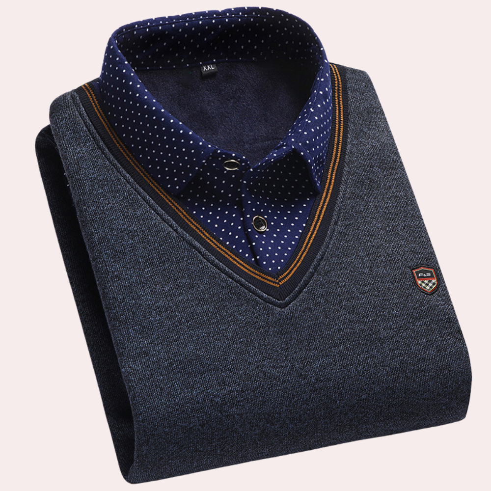 Atlas™ Norbert Sweater with Shirt Collar