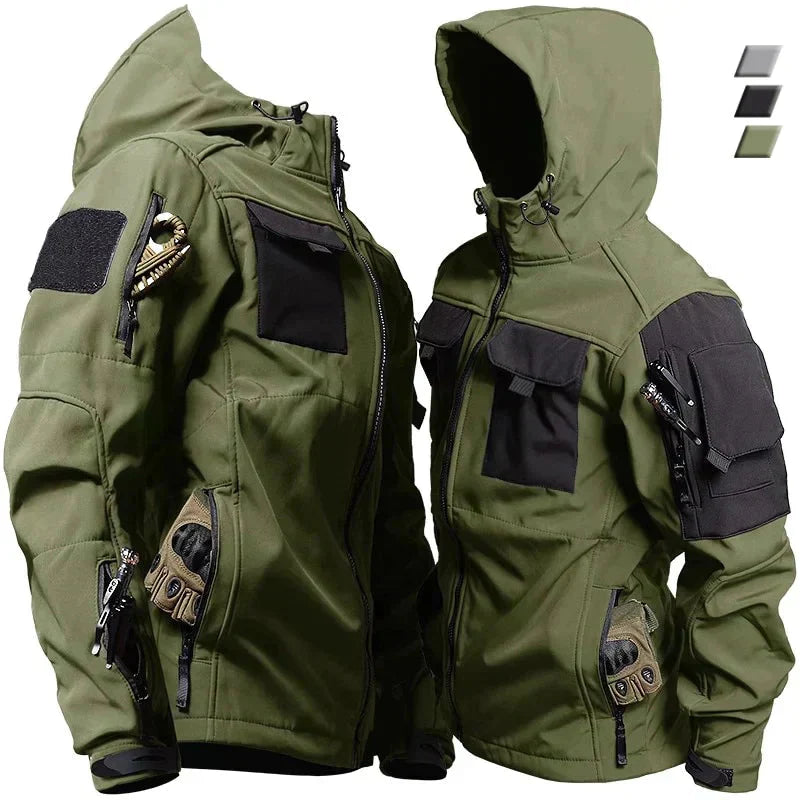 Atlas™ Tactical Outdoor Jacket - Waterproof, Hooded, and Windproof