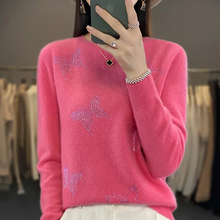 Adeline - Butterfly Knit Sweater