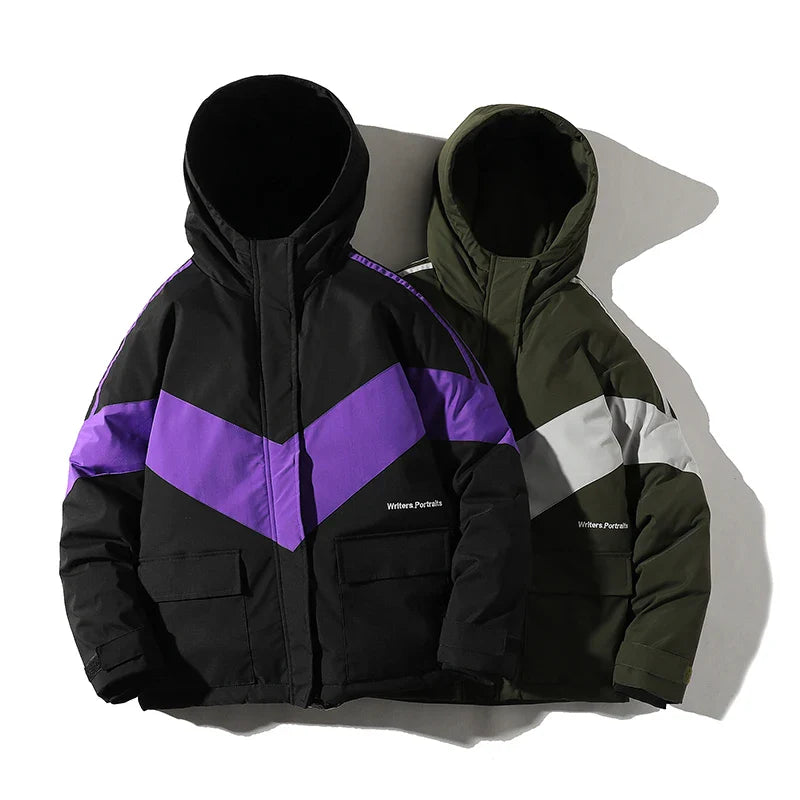 Color-Block Puffer Jacket