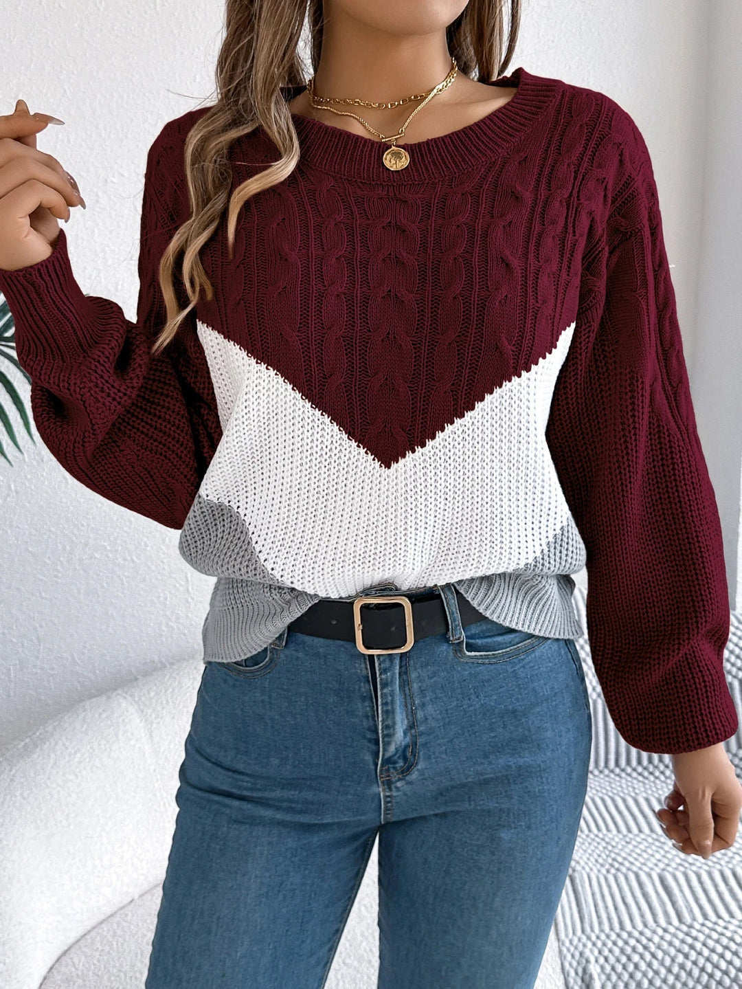 Asher | Chevron Stitch Sweater