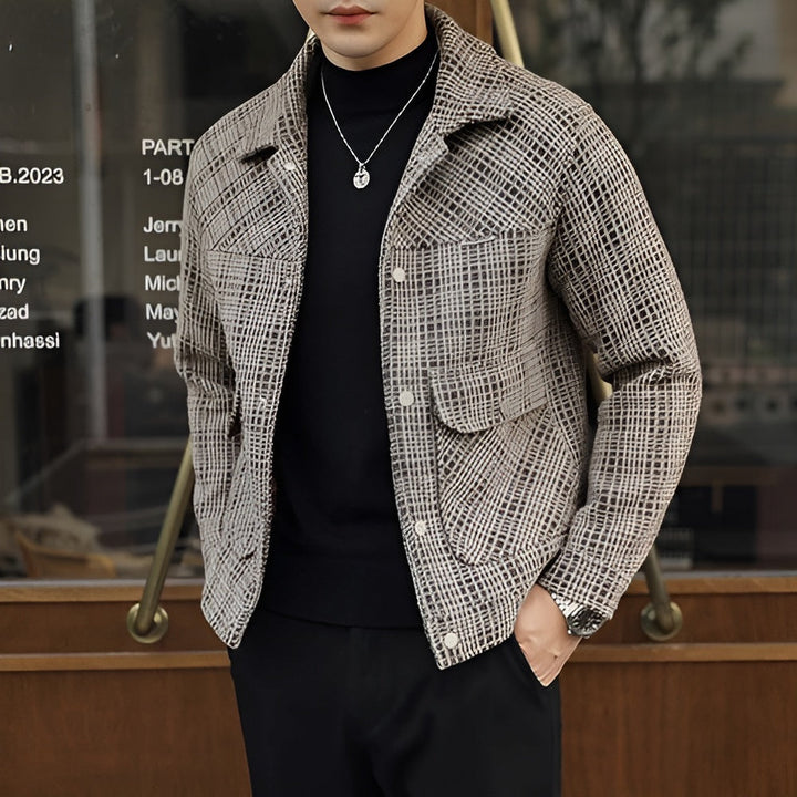 Twill Plaid Jacket