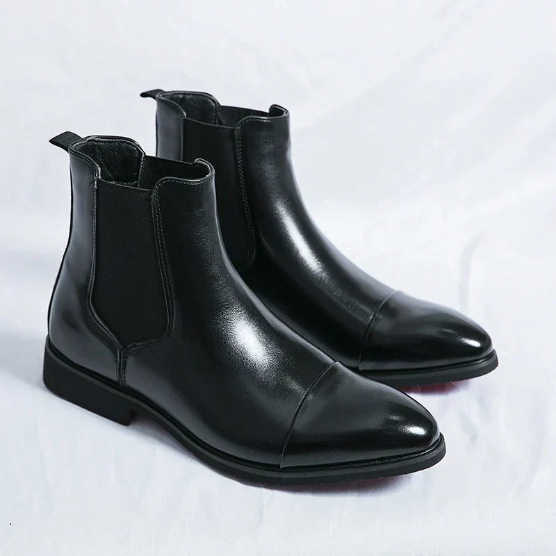 Lars™ | Classic Chelsea Leather Boots