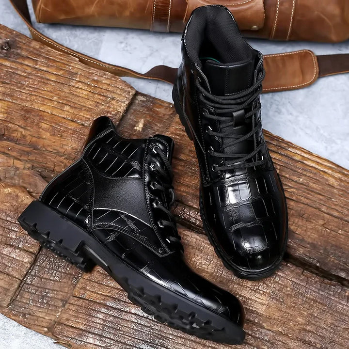 Oliver | Crocodile Leather Boots