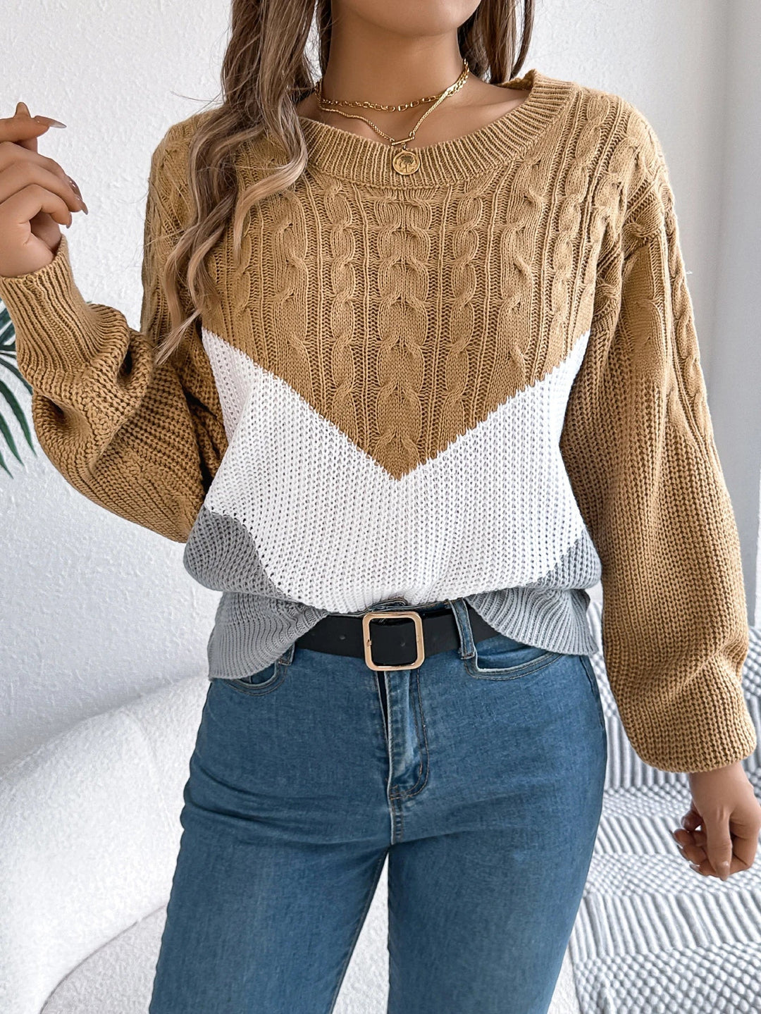 Asher | Chevron Stitch Sweater