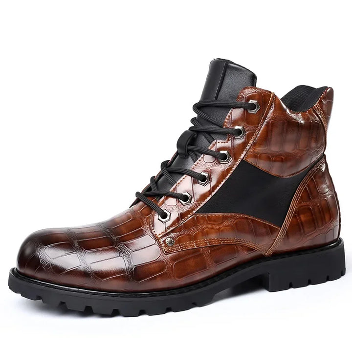 Oliver | Crocodile Leather Boots