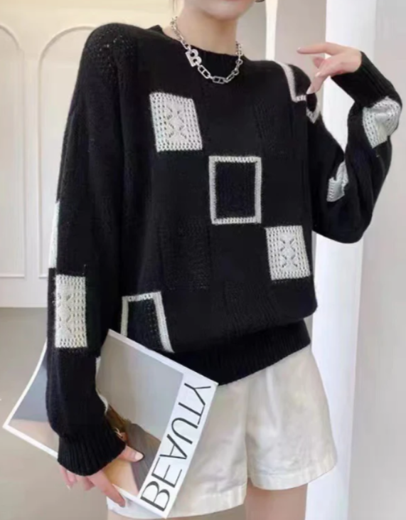 Zara | Patchwork Knit Sweater