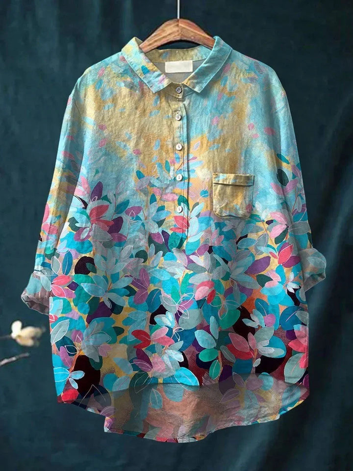 Vera™ | Stylish Loose-Fit Floral Shirt