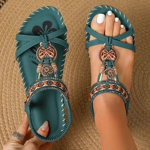 Katherine - Boho Flat Sandals