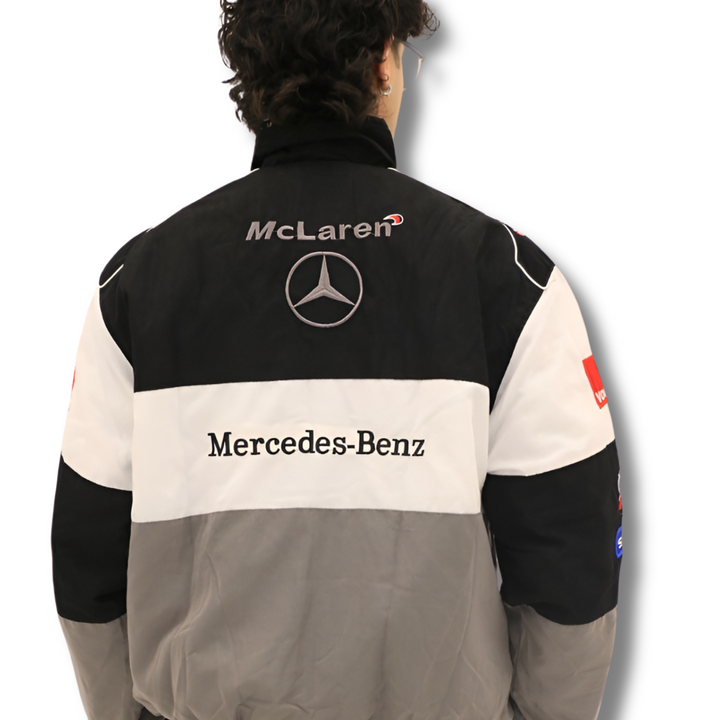 F1 MERCEDES/MCLAREN RACING JACKET GREY | UNISEX