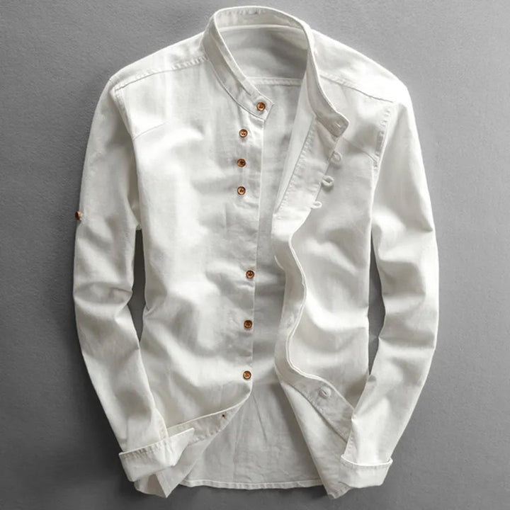 Atlas™ Men’s Premium Cotton-Linen Shirt