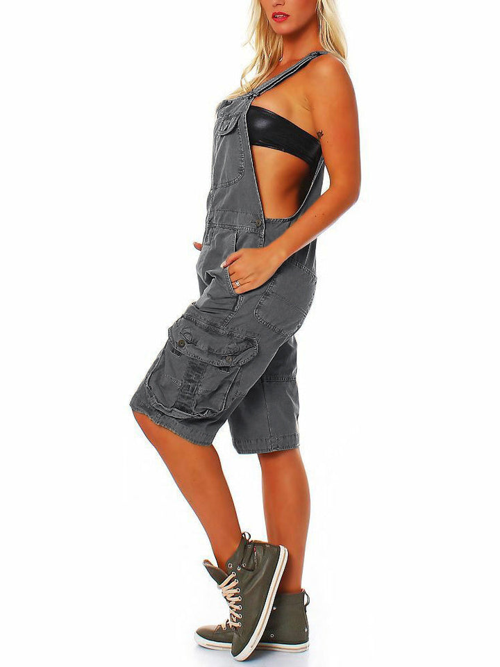 Women's Cargo Overall Shorts