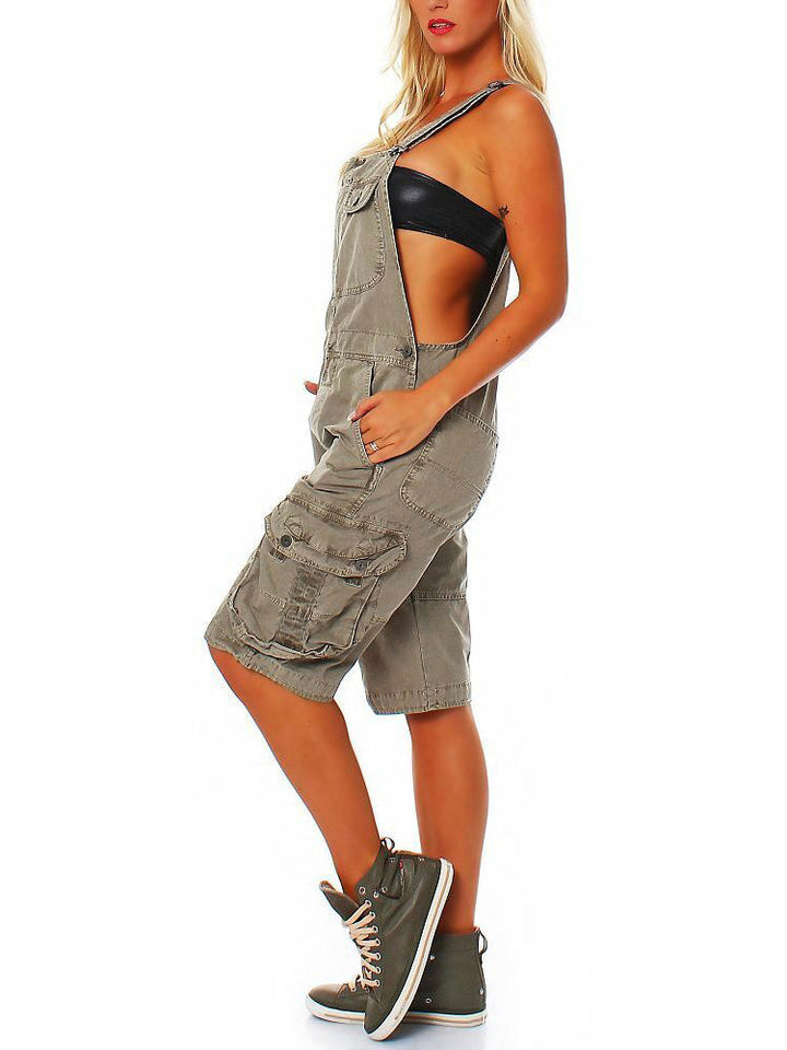 Women's Cargo Overall Shorts